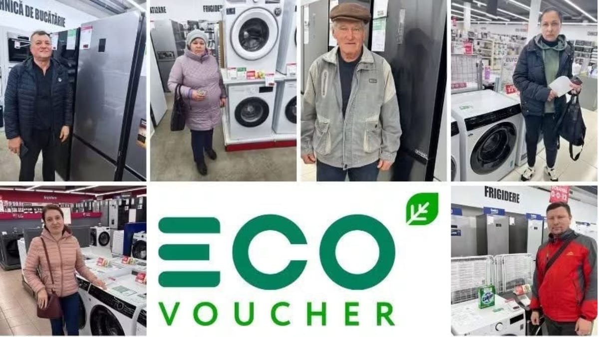 Programul EcoVoucher: De la începutul anului, peste 25 de mii de familii și-au înlocuit electrocasnicele vechi
