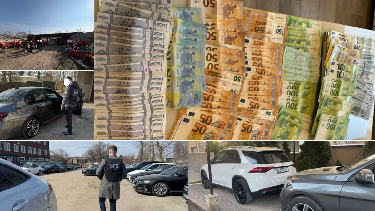 VIDEO/ Percheziții la o firmă de leasing auto din Chișinău, suspectată că a ascuns milioane de lei de la stat