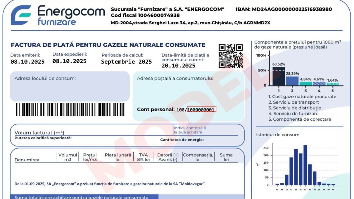 Facturile la gazele naturale din martie pot crea confuzii. Energocom explică de ce vor fi două tarife