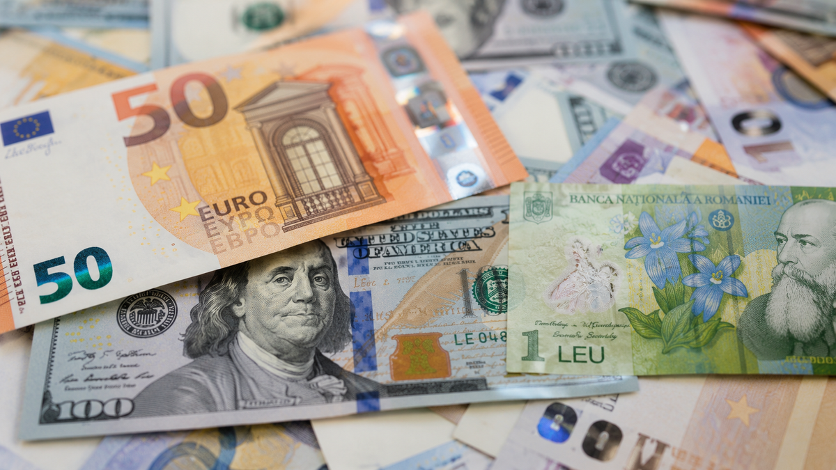 Euro și dolarul se apreciază: cursul valutar pentru 26 octombrie