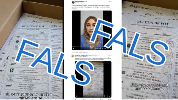 Atenție, FALS! Pe rețelele sociale circulă imagini video cu un buletin de vot ștampilat