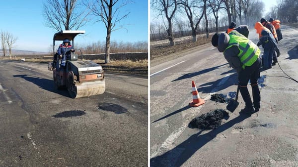 Lucrările pe drumurile naționale continuă. Se repară gropile apărute după iarnă