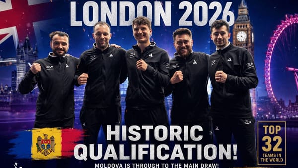 Performanță istorică! R. Moldova s-a calificat pe tabloul principal la Mondialul de tenis de masă
