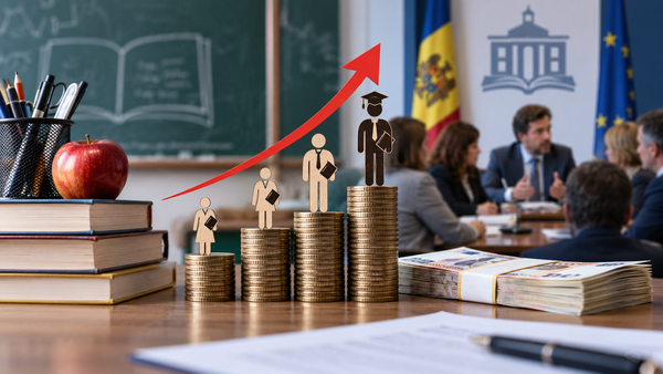 Salarii mai mari cu până la 30% pentru angajații din Educație. Revendicarea pusă pe masa ministrului Dan Perciun