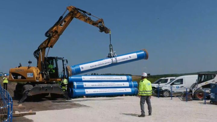 Autoritățile au dat start lucrărilor de construcție a apeductului magistral Chișinău - Strășeni - Călărași