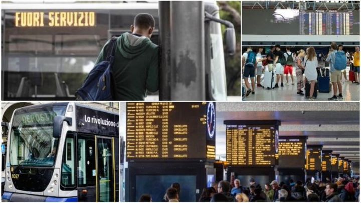 Grevă generală în transportul din Italia. Vor fi afectate și zborurile